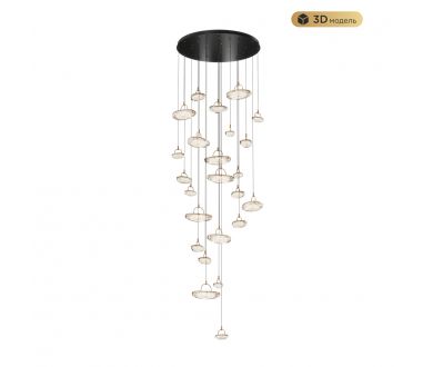 Каскадная люстра Modestyle MS.2326.25 BK