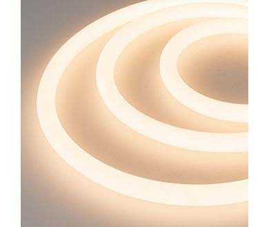 Светодиодная лента герметичная Arlight MOONLIGHT-SIDE-A336-D25mm 24V Warm2700 360deg 14.4 W/m, IP65, 2835, 5m, wire x1 038749