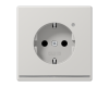Розетка Schuko с LED подсветкой Jung LS1520-OLGLNW