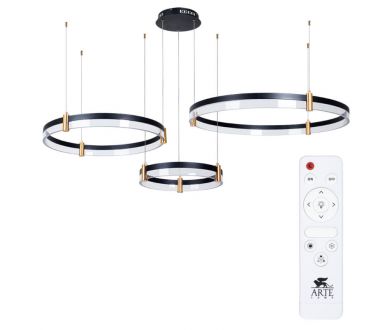 Купить Подвесной светодиодный светильник Arte Lamp Mercury A2185SP-3BK Подвесной светодиодный светильник Arte Lamp Mercury A2185SP-3BK