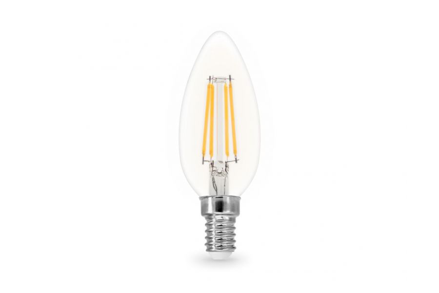 Филаментная светодиодная лампа Ambrella Light Bulbing E14 15W 4000K свеча 351514
