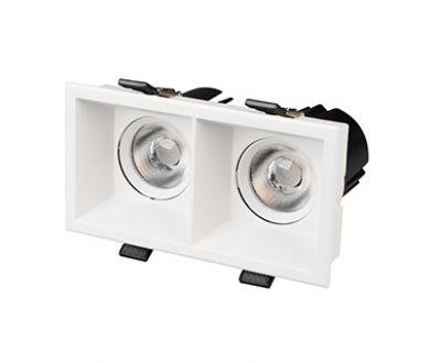 Карданный светильник Arlight MS-FLOW-BUILT-S157x85-2x6W Day4000 (WH, 55 deg, 230V) (IP20 Металл) 060936