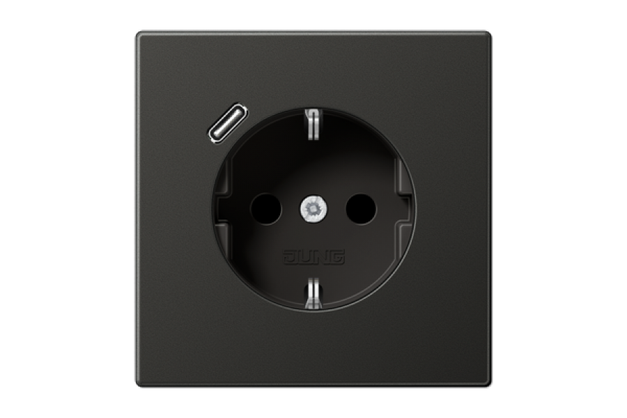 Розетка 2K+З USB Typ C Jung AL1520-18CAN