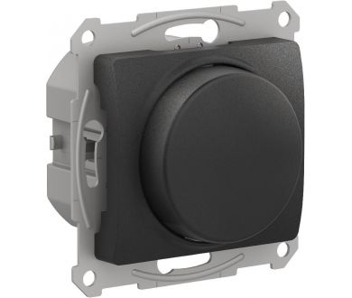 Светорегулятор (диммер) повор-нажим, LED, RC Systeme Electric Glossa Антрацит GSL000723