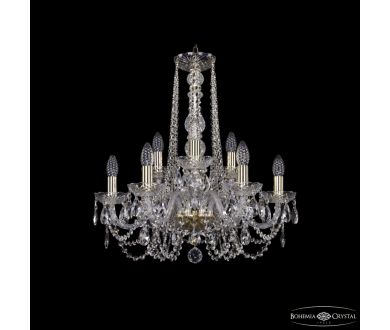 Подвесная люстра Bohemia Ivele Crystal 1402/6+3/195/h-58 G
