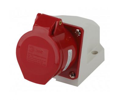 Розетка ЭРА R(OUT)-16-3P-PE-N-IP44 стационарная наружная 115 3Р+РЕ+N 16А 380В IP44 Б0032876