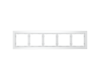 Рамка на 5 постов Voltum S70 VLS110502 (белый,матовый,стекло)