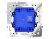 Выключатель двухклавишный с подсветкой Voltum S70 VLS020202 (белый матовый)
