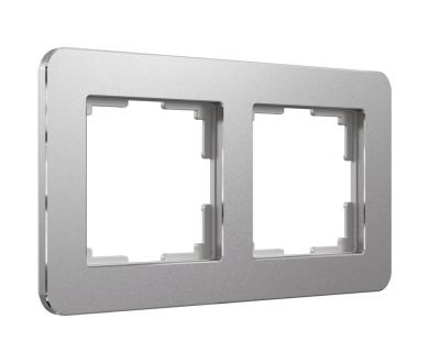 Рамка на 2 поста Werkel Platinum алюминий 4690389184444 W0022606