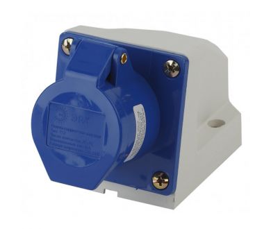 Розетка ЭРА R(OUT)-16-2P-PE-IP44 стационарная наружная 113 2Р+РЕ 16А 220В IP44 Б0032874