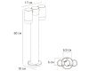 Ландшафтный светильник Arte Lamp Mistero A3302PA-2BK