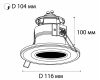 Встраиваемый светильник Italline IT07-7012 white
