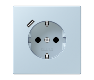 Розетка 2K+З USB Typ C Jung LC1520-18C208
