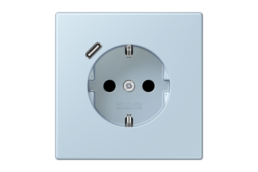 Розетка 2K+З USB Typ C Jung LC1520-18C208