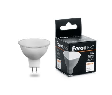 Лампа светодиодная Feron G5.3 6W 4000K матовая LB-1606 38084