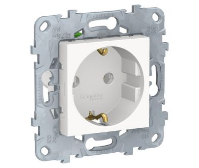 Розетка Schneider Electric Unica New с/з без шторок 16A 250V NU505618