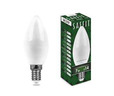 Лампа светодиодная Saffit SBC3707 Свеча E14 7W 2700K 55030