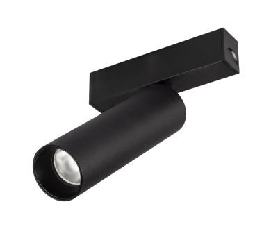 Трековый магнитный светильник Arlight MAG-SPOT-25-R120-12W Warm3000 (BK, 30 deg, 24V) 033678(1)