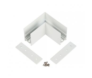 Коннектор угловой для магнитного шинопровода Myfar Accessories for MagLine 23 MT0201-CL-W