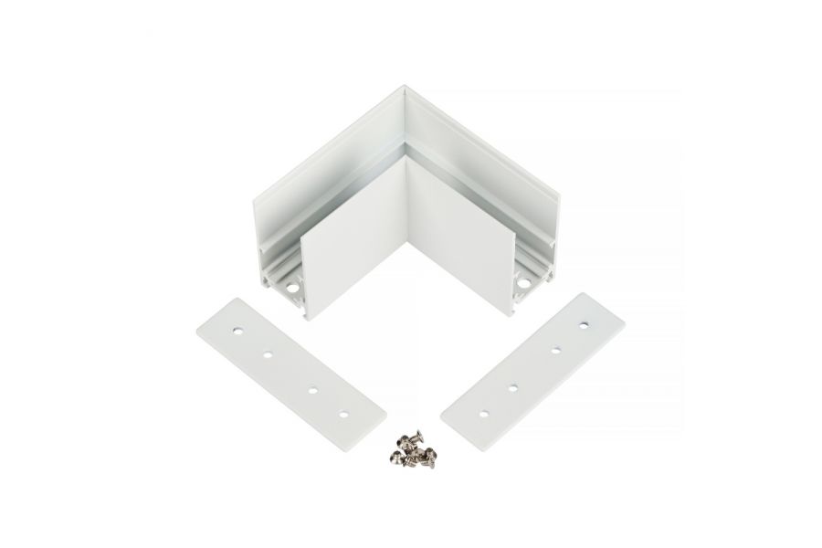 Коннектор угловой для магнитного шинопровода Myfar Accessories for MagLine 23 MT0201-CL-W
