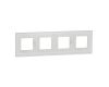 Рамка 4-постовая Schneider Electric Unica New NU600885
