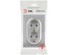 Розетка Эра Arktik 16-2105-03 двойная с заземлением 2X2P+E Schuko со шторками 16А-250В алюминий Б0070456