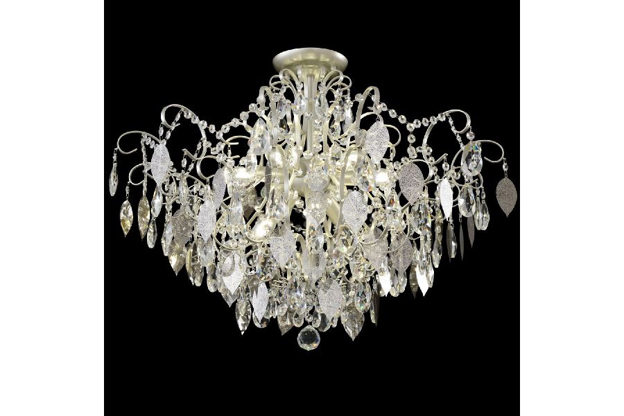 Потолочная люстра Crystal Lux ESMIRALDA PL9 SILVER