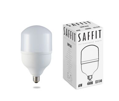 Лампа светодиодная Saffit SBHP1060 E27-E40 60W 4000K 55096