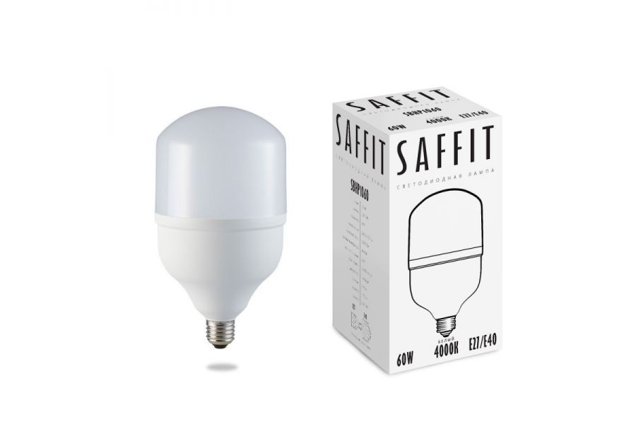 Лампа светодиодная Saffit SBHP1060 E27-E40 60W 4000K 55096