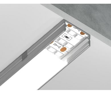Алюминиевый накладной профиль Ambrella Light Alum Profile GP2001AL