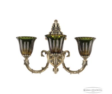 Бра Bohemia Ivele Crystal Florence 7109B15/3/210 GB P2 U Amber-Green/H-1K