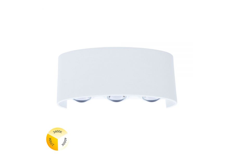 Уличный настенный светильник Arte Lamp Bosto A3722AL-6WH