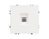 Розетка компьютерная софт-тач белый кварц Arlight SCT-MPC1-SFPL-WH (RJ-45, CAT6) 054304(1)
