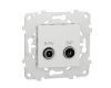 Розетка R-TV/SAT одиночная Schneider Electric Unica New NU545418