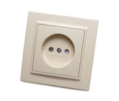 Розетка 1-местная Stekker PST10-9009-02 с защитной шторкой 39235
