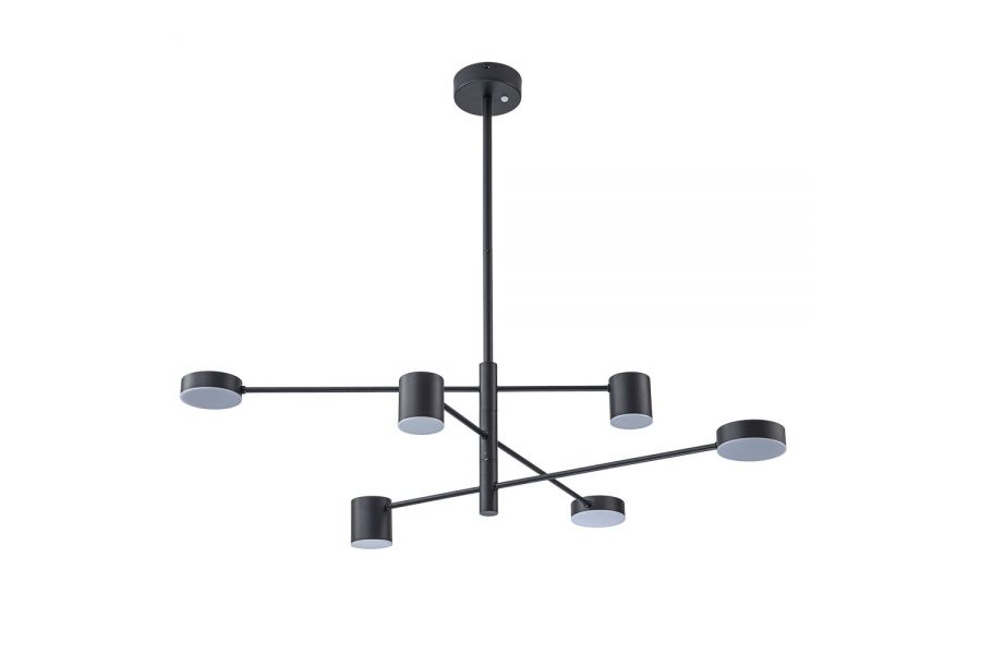 Люстра на штанге Arte Lamp Stanley A2476PL-40BK