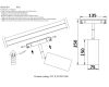 Трековый магнитный светильник Crystal Lux Space CLT 0.33 003 18W BL 3000K