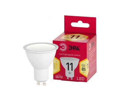 Лампа светодиодная Эра GU10 11W 2700K LED MR16-11W-827-GU10 R Б0056065