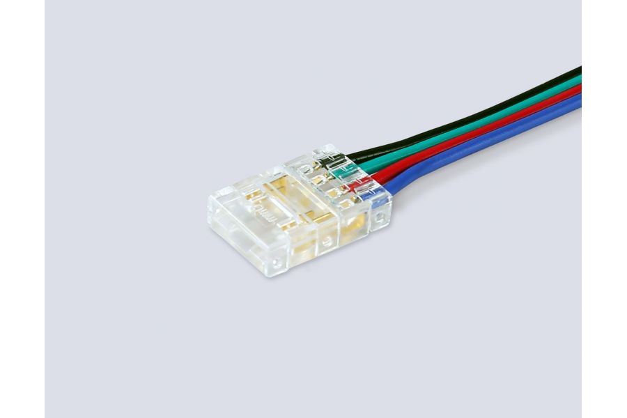 Соединитель гибкий двухсторонний Ambrella Light Illumination COB RGB 12/24V для лент 10mm (4 конт.) (5шт. в комплекте) GS7921