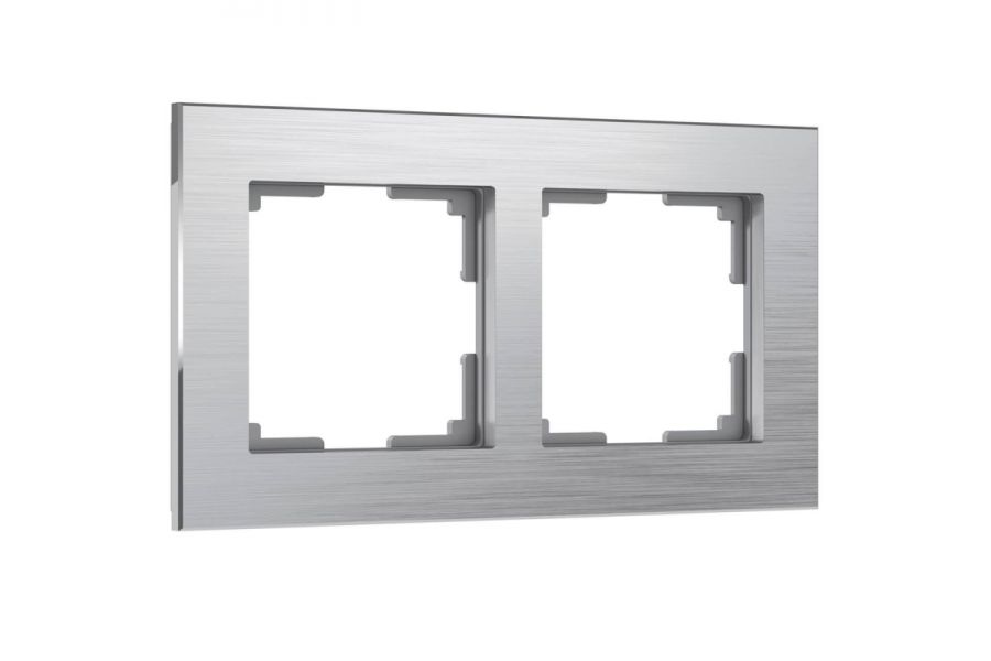 Рамка на 2 поста Werkel Aluminium алюминий W0021706 4690389158032
