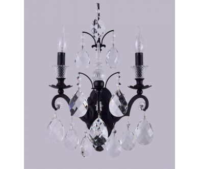 Бра Crystal Lux Magnifico AP2 Black/Transparent