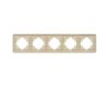Рамка на 5 постов алюминиевая Arlight FRM-AKIRY-SFAL-5-GD 049748