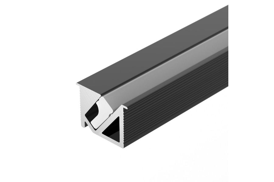 Алюминиевый профиль Arlight SL-BEVEL-H10-F14-2000 ANOD BLACK 044084