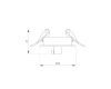 Чаша потолочная встраиваемая Arlight SPX-CANOPY-R60-C4 (WH) 046009