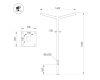 Опора Arlight OXOR-STER-Y-2000x100x100-L4000-50W Warm3000 051422