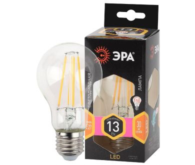 Лампа светодиодная Эра E27 13W 2700K F-LED A60-13W-827-E27 Б0035027