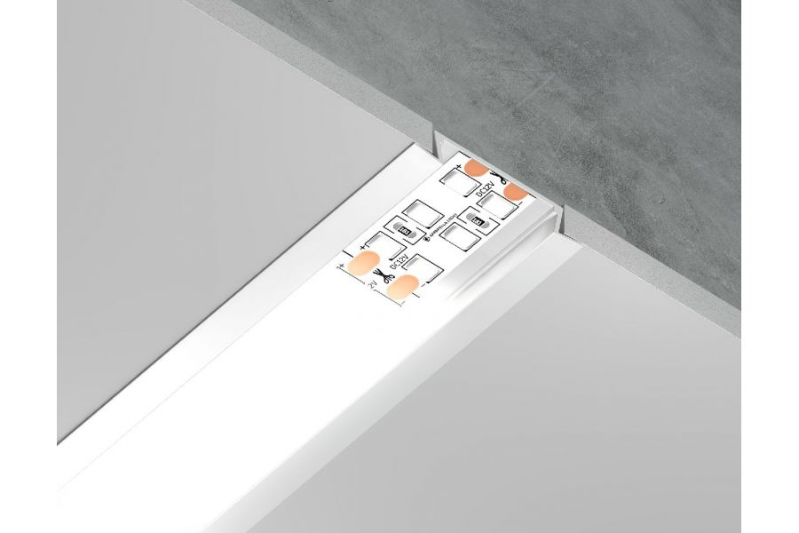 Алюминиевый встраиваемый профиль Ambrella Light Alum Profile GP1100WH