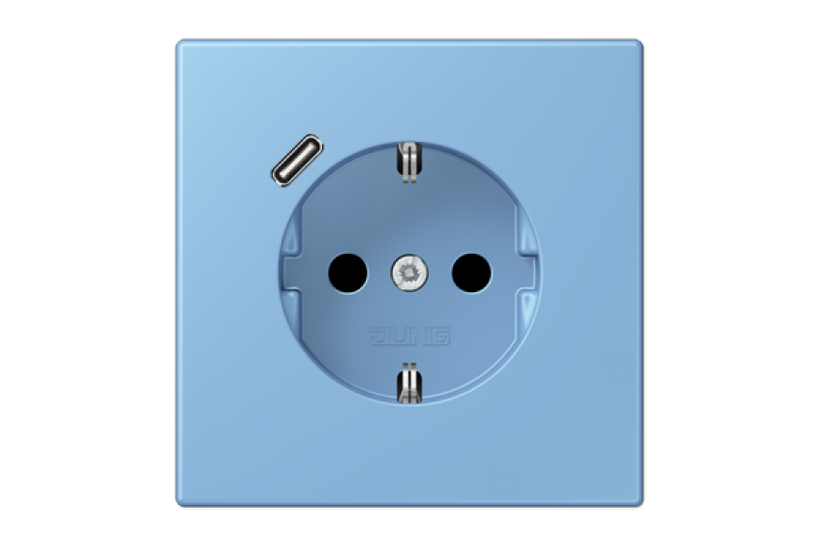 Розетка 2K+З USB Typ C Jung LC1520-18C256
