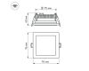 Встраиваемый светодиодный светильник Arlight LT-S96x96WH 6W Day White 014934