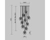 Каскадная люстра Maytoni Biology MOD367PL-L30BBSK